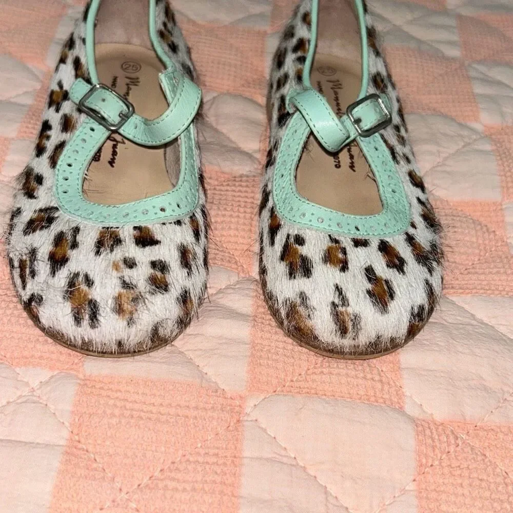 Manuela de Juan fur leopard Mary Jane sz 25